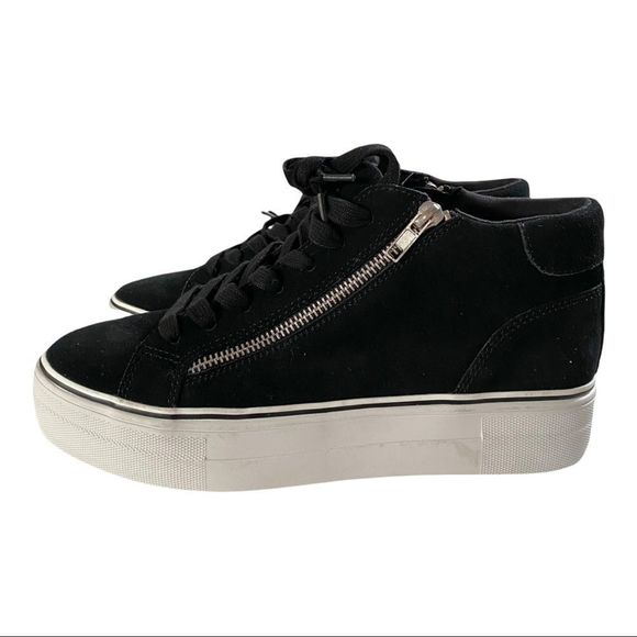 Steve Madden Gryphon Sneaker black suede 9 NEW - Picture 1 of 8
